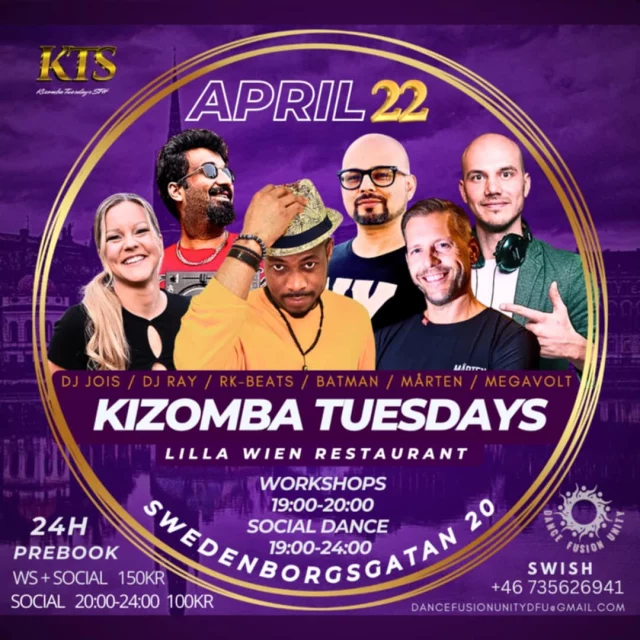 Hurry up Stockholm!!!⚡️

See you tomorrow at Kizomba Tuesdays with @dancefusionunity 🔥

We are excited to join @dj_rkbeats , @dj_den_megavolt , @den_megavolt and @ray.starz there 😍

Lets go🔥